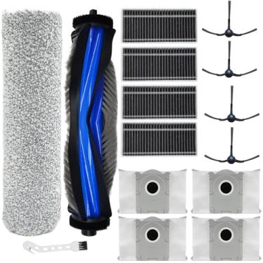 Imagem de DianSung Conjunto de acessórios para Ecovacs Debot X8 Pro Omni / X8 Omni peças de substituição de aspirador de pó, 2 escovas principais, 4 sacos de pó, 4 escovas laterais, 4 filtros