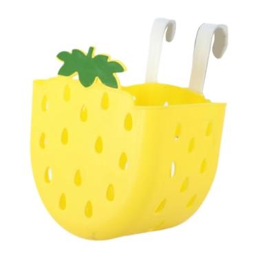 Imagem de Vaveren Cesto de cesta de bicicleta infantil cesta de triciclo para meninos garotas de bicicleta guidão de cesto de armazenamento pendurado para compras de, Amarelo