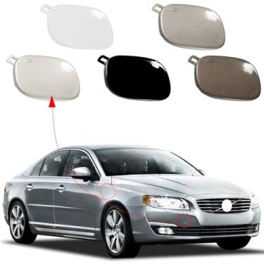 Imagem de CZShiYue Tampa do gancho de reboque do para-choque dianteiro do carro para Volvo S80 2014 2015 2016 39817309 (sem pintura, lado direito do passageiro)