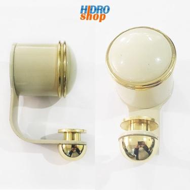 Imagem de Cabide Doumo Plus Bege Com Dourado - 2060E74BEDO