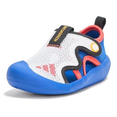 Imagem de adidas Sandália infantil unissex Altaventure 3 Slide, Azul royal/branco/vermelho brilhante, 13 Little Kid