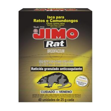 Imagem de Raticida Rat Estojo Mata Ratos Caixa Com 40 Unidades De 25g Rato Camundongo Isca Para Ninhada