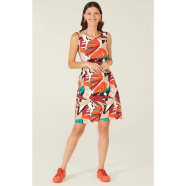 Imagem de Vestido Estampado Viscose Stretch Malwee Ref. 102417