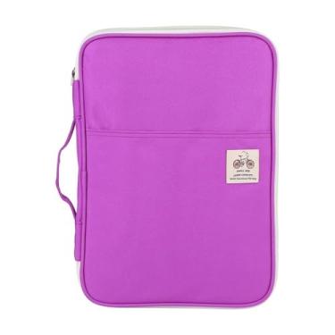 Imagem de Pastas de Arquivo A4 suprimentos lápis caso sacos de armazenamento saco de documentos arquivo pasta portfólio organizador computador notebook com zíper caso escola escritório Organizador de Arquivos(P