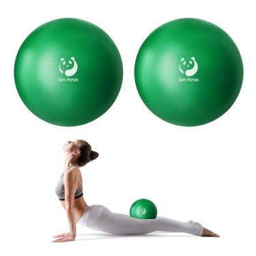 Imagem de Slim Panda Bola de Pilates, pequena bola de exercícios de 22 cm, mini bola de ioga anti-explosão para estabilidade, treino, barra, força do núcleo, fisioterapia, equilíbrio, alongamento