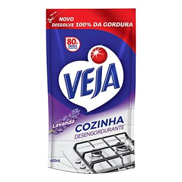 Imagem de Limpador Desengordurante Veja Cozinha Lavanda Refil 400ml, Veja, Azul