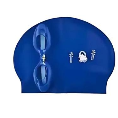 Imagem de Kit Natação Infantil Touca, Óculos, Protetor Ouvido e Nariz - Funs