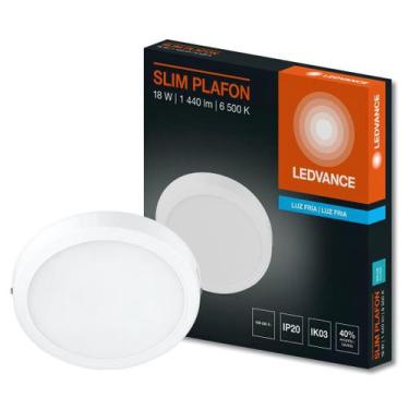 Imagem de Luminaria Led Sobrepor Redonda Slim 22Cm 18W 1260Lm Ledvance, 127/220V