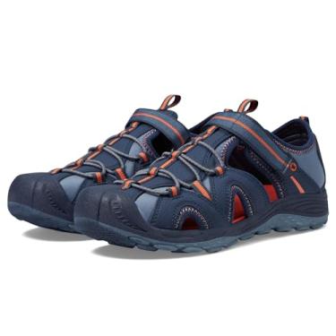 Imagem de Merrell Sandália infantil unissex Hydro 2, Azul-marinho/laranja, 11 Big Kid