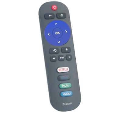 Imagem de ZdalaMit Controle remoto de substituição aplicável para TCL Roku TV 65S423 49S303 75S455 55S525 65S515 5S423 32S331 49S403 55S421 43S435 55S401 32S335 72S335 5S425 43S421 55S403 75R615 65S421 32S301
