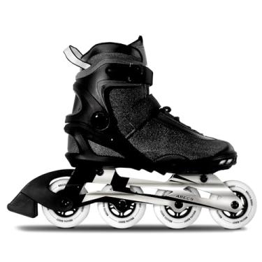 Imagem de RollingBunny Patins em linha PRO para mulheres adultas: ABEC-9 Molduras de alumínio com rolamento forro respirável com freio opcional