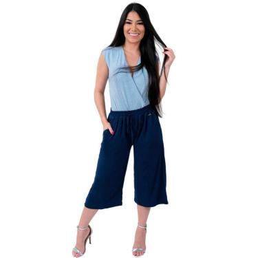 Imagem de Calça Pantalona Recorte Feminina Catwalk Viscolycra-Feminino