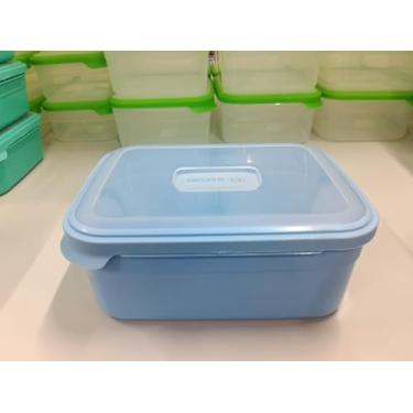 Imagem de Kit de 06 Potes Plásticos Cor & Arte 500ml - Marmita e Mantimentos (Azul Claro)