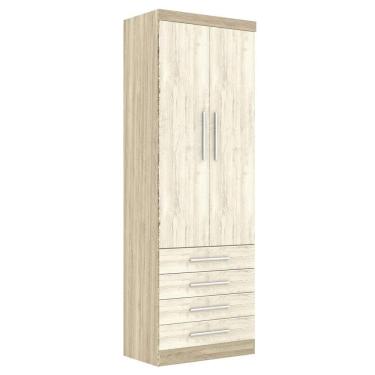 Imagem de Guarda Roupa Modulado 2 Portas 4 Gavetas 191 Master Avelã Rústico-ártico Rústico - Eucamóveis