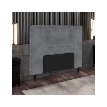 Imagem de Cabeceira para Cama Box Solteiro Portobel Amanda com Revestimento em Suede