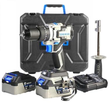 Imagem de Parafusadeira Furadeira Impacto Brushless High Torque 1/2" Polegadas 120Nm 2 Baterias 3Ah e Maleta - Deko