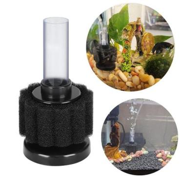 Imagem de 2 Filtro Mini Interno de esponja para Aquario Peixe Betta - BOYU