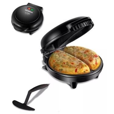 Imagem de Omeleteira Elétrica Mondial Easy Omelet 800w Antiaderente Sem Óleo Preto Om-02