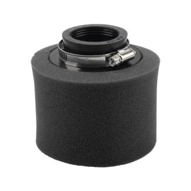 Imagem de PowerMotor Substituição universal de filtro de ar de espuma angular de 35 mm para motocicleta XR50 CRF50 50cc 70cc 90cc 110cc 125cc ATV Quad Go Kart Moped Scooter Pit Dirt Bike preta