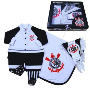 Imagem de Kit Bebê Corinthians com Manta e Flâmula Oficial