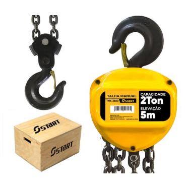Imagem de Talha Manual Mecânico 2 toneladas Corrente 5 metros Elevação - Start