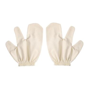 Imagem de MotiveTech Luva de banho esfoliante para lavar o rosto, multiuso, macia, para lavar as costas, luvas de seda para hotel e casa, Dobro