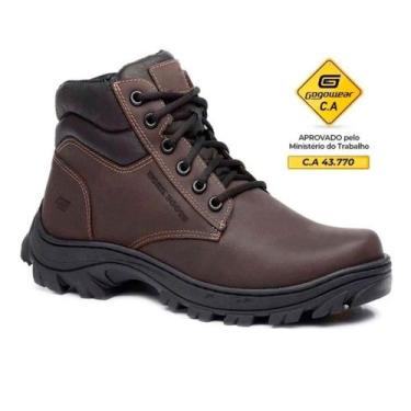 Imagem de Bota Segurança EPI CA Gogowear 100 Couro ref Force, Marrom, 40