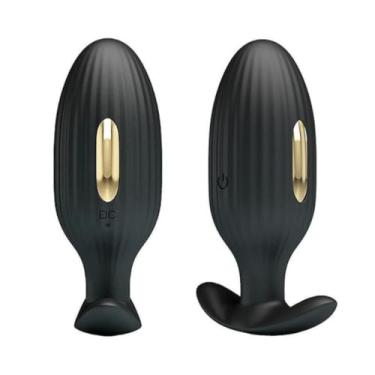 Imagem de Plug Anal 12 Vibrações E 3 Níveis De Choques rinquedo Sexual Estimulador Anal com App Recarregável