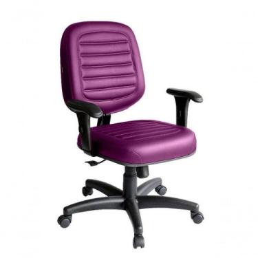 Imagem de Cadeira Diretor Para Escritório Linha Blenda Roxo - DESIGN OFFICE MÓVE
