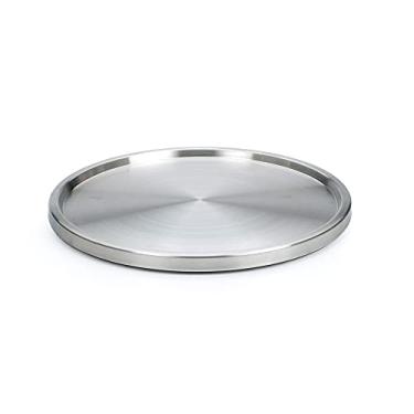 Imagem de RSVP International Endurance TURN-1 toca-discos Lazy Susan, aço inoxidável, 26,7 cm | Prático no armário, geladeira ou em balcões | Organize especiarias, alimentos enlatados, panelas, louças, 26,5