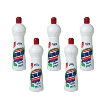 Imagem de Kit 5 Desengordurante Limpeza Pesada Faxina 550Ml ulim - Azulim
