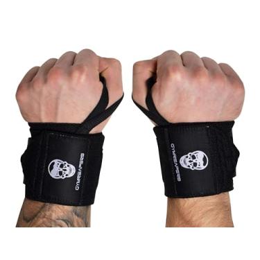 Imagem de (46cm , Black) - Weightlifting Wrist Wraps (Competition Grade) - 46cm Professional Quality Wrist Support Heavy Duty Thumb Loop - Best Wrap Powerlifting, Strength Training, Bodybuilding