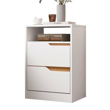 Imagem de Mesa De Cabeceira Sole 2 Gavetas Flex - Móveis Albatroz