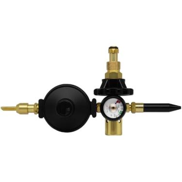 Imagem de AWLOLWA Inflador de balão – Válvula de enchimento de látex duplo Mylar e hélio para decorações perfeitas de balão – Válvula de desligamento automático de balão – Serve para tanque CGA-580 – 0-3000 PSI