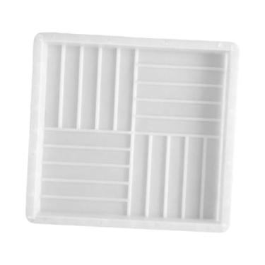 Imagem de IEUDNS Modelo de piso de ladrilho de cimento e tijolo de concreto, ferramenta reutilizável para pavimentação, pedra de apoio para gramado, uso externo, pátio