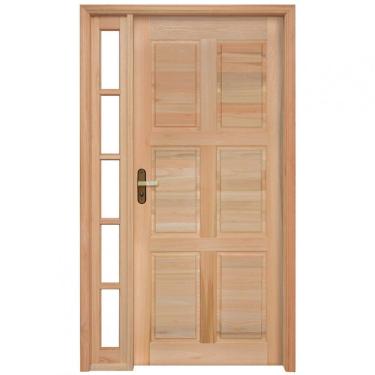 Imagem de Porta de Almofadas com Marco com Vitrô de Um Lado Rondosul Natural