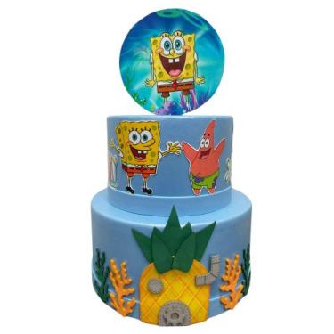Imagem de Bolo fake bob esponja - Catavento