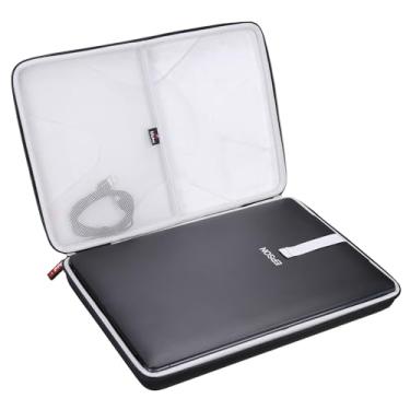 Imagem de Mchoi Capa rígida portátil compatível com Epson Perfection V39/V39 II/V19/V19 II Slim Scanner, apenas capa, cinza