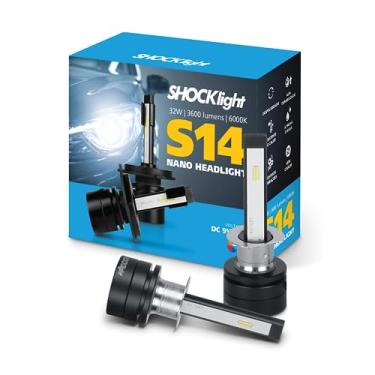 Imagem de Par de Lâmpadas Automotivas Headlight S14 Nano H3 6000K 12V 3600LM Shocklight - SLL-140003
