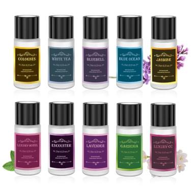 Imagem de MQRSXVBT Purificador de ar para carro, refil de aromatizante para carro, refil de difusor de carro, refil aromatizante para carro, 10 peças de substituição de aroma de colônia de longa duração para