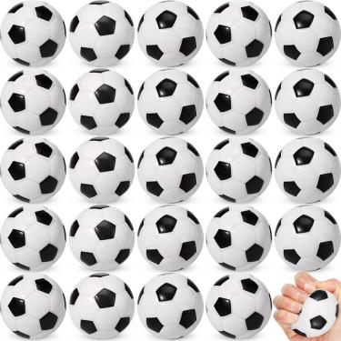 Imagem de Bolas de estresse de futebol de espuma Vinsot Mini, 6,3 cm, pacote com 48