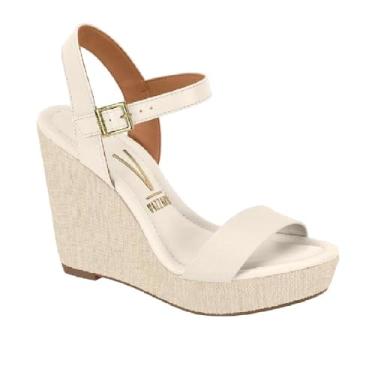 Imagem de Sandalia Vizzano Plataforma Alta Ref 6283.2000.27022 Branco Off/natural 039