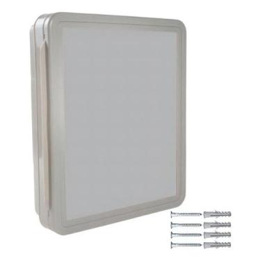 Imagem de Armario Banheiro Embutir / Sobrepor Espelho De Vidro, Armário com para