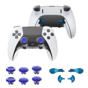 Imagem de CHARM FOCUS Alavancas De Substituição Para Controle Ps5 Edge, 4 Botões, Gatilhos, Kits Acessórios, Peças Reposição, Alavanca Analógica Altura Ajustável Edge