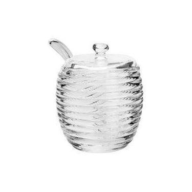 Imagem de Açucareiro Colméia com Colher 210 ml - Lyor, Transparente