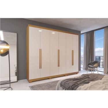 Imagem de Guarda-Roupa Casal Sedan 6 Portas 6 Gavetas 100 MDF Bom Pastor