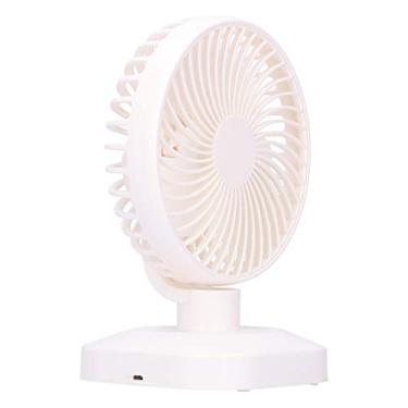 Imagem de ZJchao Ventilador de Mesa USB Portátil Mini Fan Com um Forte Ajustável de 3 Velocidades Bateria de 1800mAh para o Escritório Em Casa Externo Externo