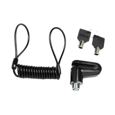 Imagem de IEUDNS Cadeado de freio a disco fácil de usar Trava de segurança para rodas para motocicletas Bicicletas Acessórios, Preto