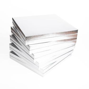 Imagem de Caixa de chocolate luxuosa com divisória de 10 x 10 cm, caixas de presente de papelão rígido colorido, embalagem vazia com 16 compartimentos para chocolates artesanais, exibição de lembrancinhas de