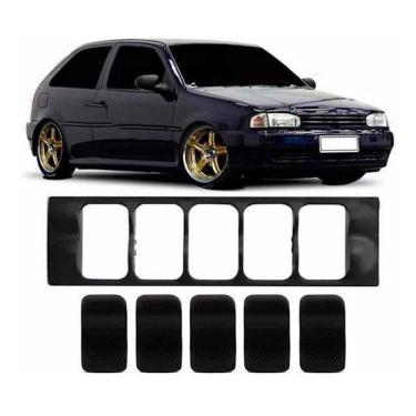 Imagem de Moldura Botões Vidro Elétrico Gol Parati G2 Botões Falsos